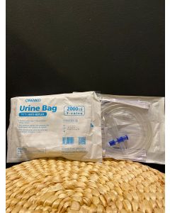 OneMed Urine Bag 2000ml T-Valve