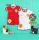 Setelan Baju Jersey Anak Garuda Merah 4 Month