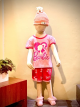 Baju Anak Motif Barbie Celana Pendek 4 Month