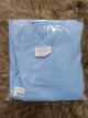 Baju Oka/Scrub Perawat Lengan Panjang/Pendek + Cap + Masker Baby Blue Panjang