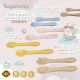 Sugarbaby Healthy Silicone Spoon & Fork Merah Muda