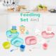 Sugarbaby Premium Feeding Set 4In1 Tempat Makan Bayi Merah Muda