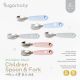 Sugarbaby Stainless Steel Children Spoon & Fork Sendok Garpu Anak Abu Abu