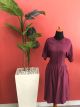 Sorex Maternity Dress Ja201 Burgundy