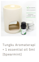 Tungku aromaterapi + 1 essential oil 5 ml (spearmint)